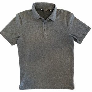 Travis Mathew Men’s Medium Dark Heathered Gray Polo Shirt
